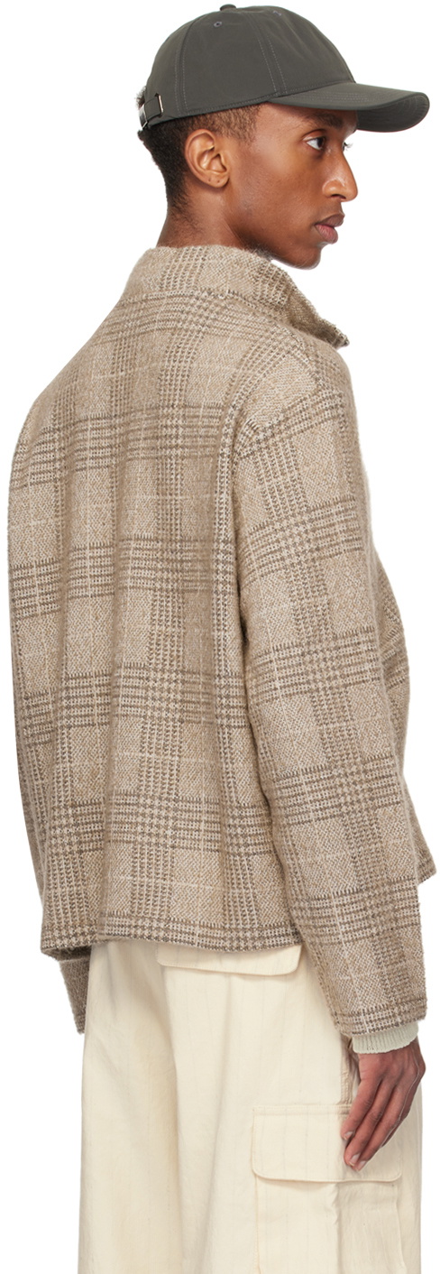 OUR LEGACY Beige Shrunken Fullzip Jacket Our Legacy