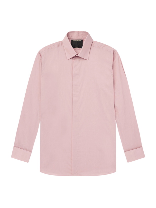 Photo: Favourbrook - Gatsby Cotton-Poplin Shirt - Pink