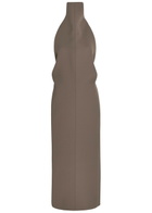 Khaite Roxanne Open-back Crepe Midi Dress Brown Other