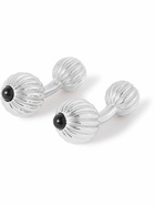 Lanvin - Rhodium-Plated Onyx Cufflinks