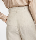 Toteme - Straight wool and linen pants