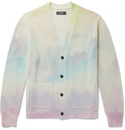 AMIRI - Ribbed Tie-Dyed Cashmere-Blend Cardigan - Multi