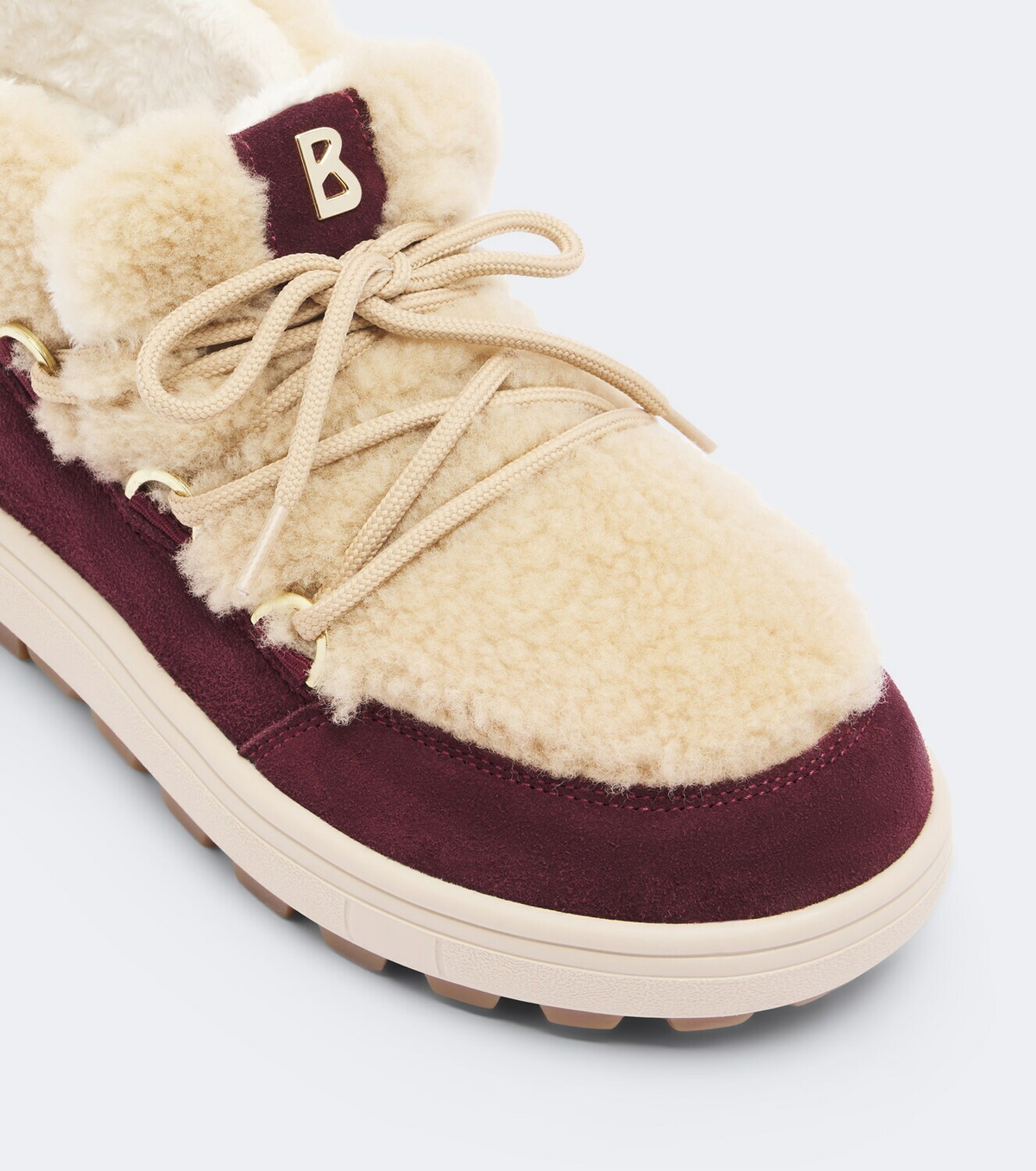 Bogner Chamonix suede and shearling snow boots
