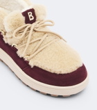 Bogner Chamonix suede and shearling snow boots