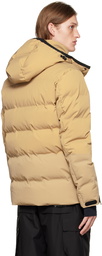 Moncler Grenoble Beige Patch Down Jacket