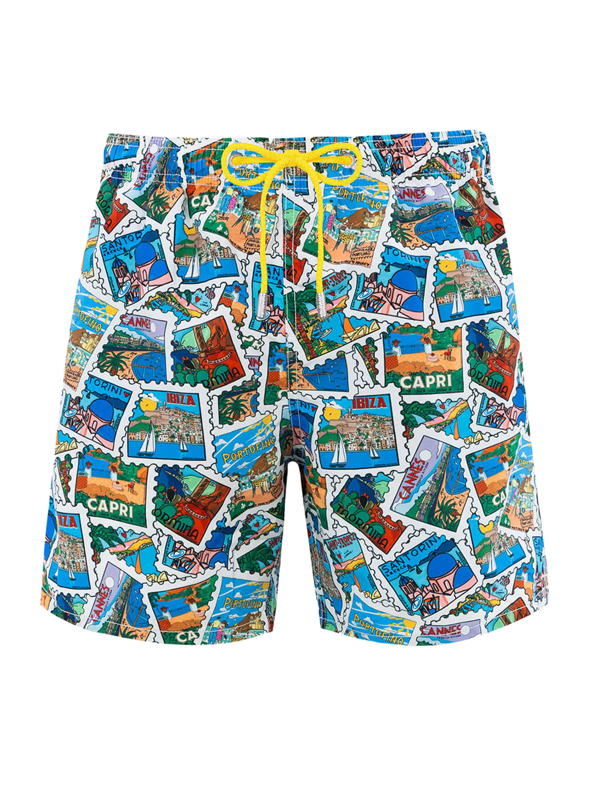 MC2 SAINT BARTH Men Swim Shorts Mid-Length Gustavia Popsicles Print