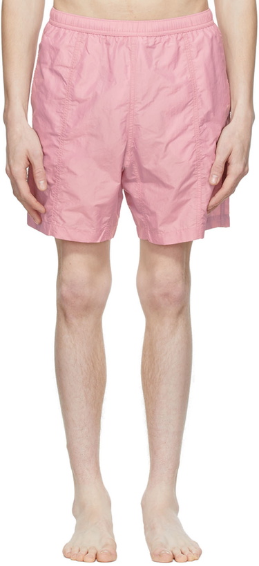 Photo: AMI Alexandre Mattiussi Pink Ami De Cœur Swim Shorts