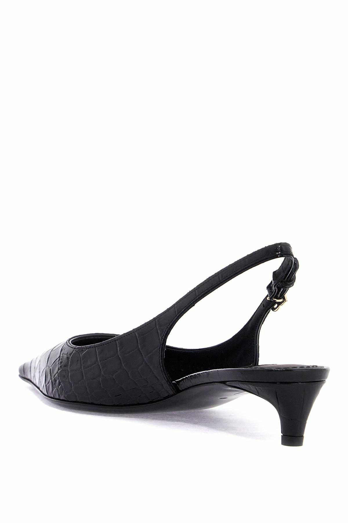 パンプス DOLCE & GABBANA COCONUT PRINT LEATHER LOGO SLINGBACK Leopard-print satin slingbacks in Print for Women