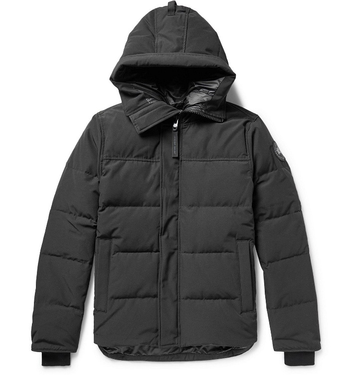 Photo: Canada Goose - Black Label Macmillan Quilted Shell Hooded Down Parka - Black
