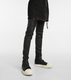 Rick Owens - Stocking over-the-knee leather boots