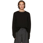 Comme des Garcons Shirt Black Knit Wide Hem Sweater