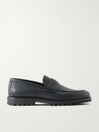Zegna - Full-Grain Leather Loafers - Black
