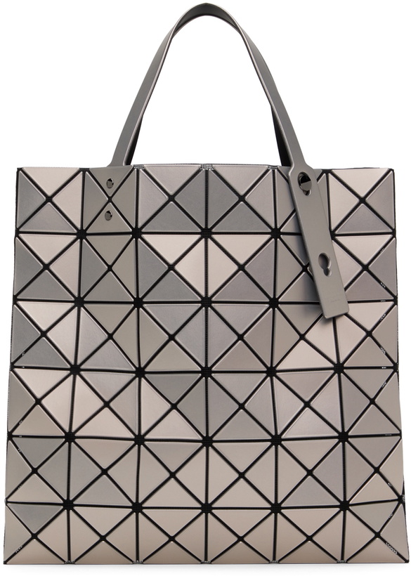 Photo: BAO BAO ISSEY MIYAKE Pink Lucent Metallic Tote