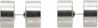 HUGO KREIT Silver Eclipse Plug Earrings