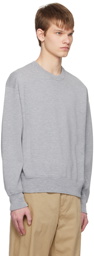 Solid Homme Gray Rib Trim Sweater