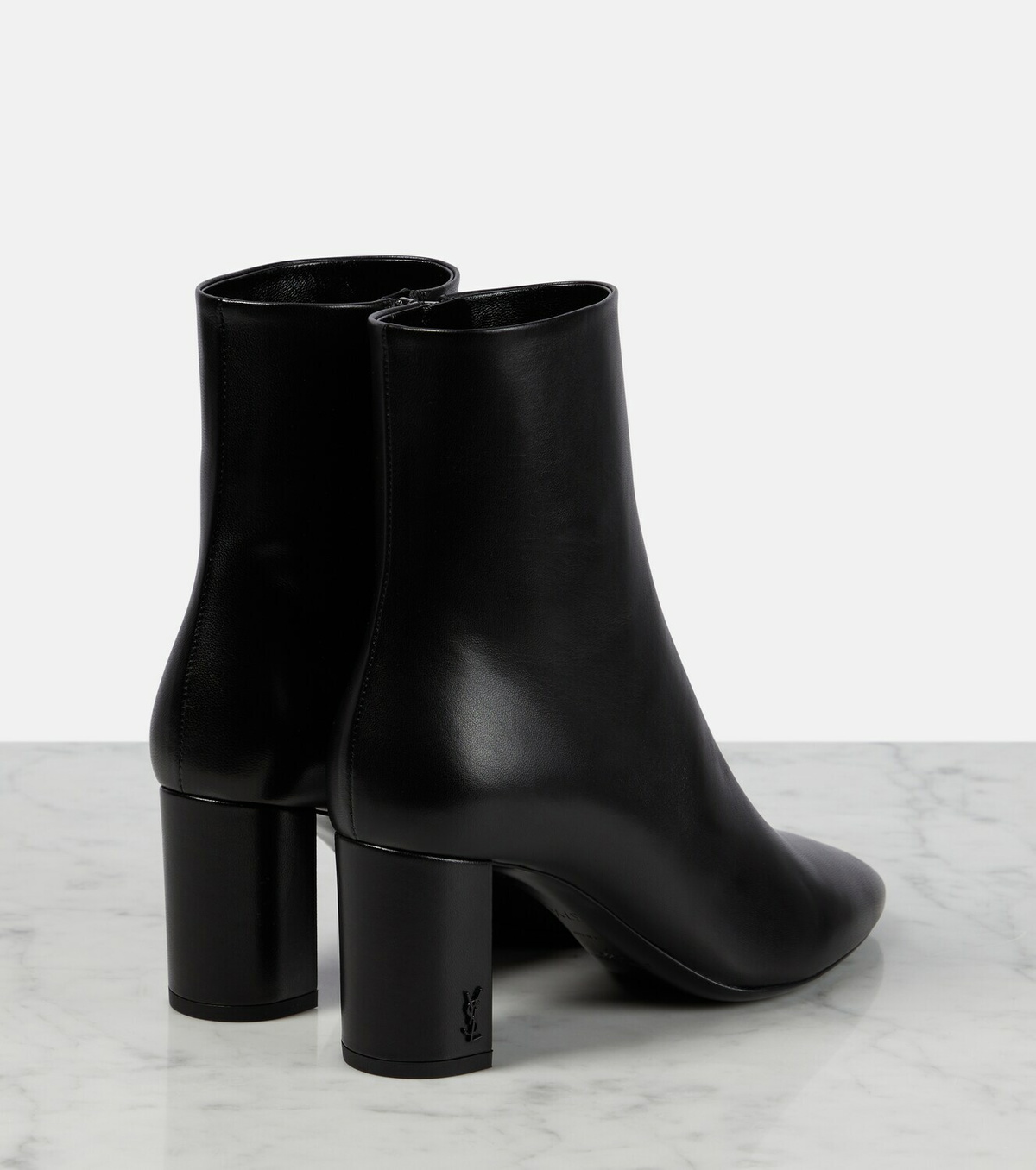 ■Saint Laurent■ 7CM LOU Ankle Boots Black 529350AACR91000 Saint Laurent Lou Ankle Boots in Black Suede — UFO No More