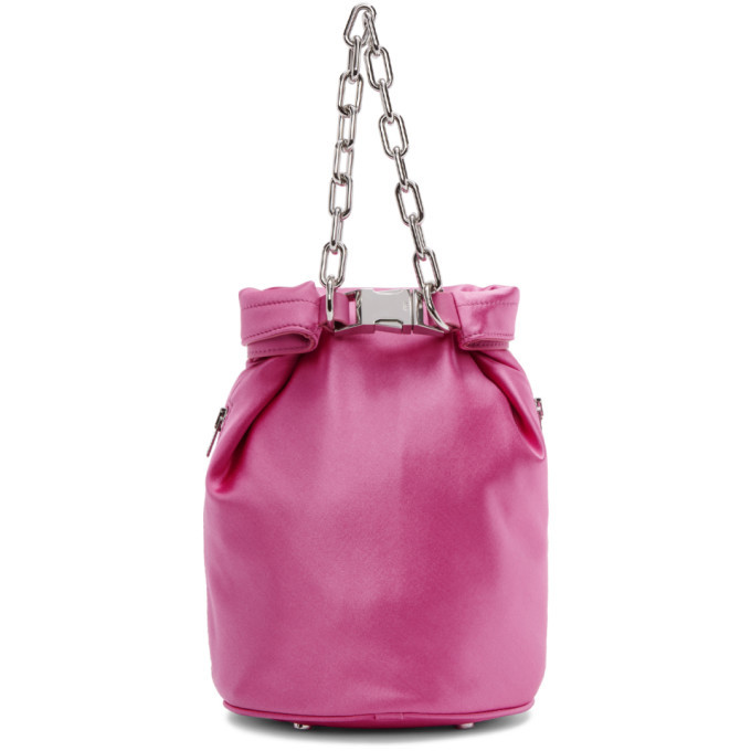 Alexander Wang Pink Satin Attica Soft Dry Bag Alexander Wang