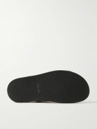 John Lobb - Milford Leather-Trimmed Suede Sandals - Gray