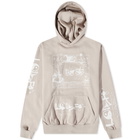 Lo-Fi Men's Gaze All Over Print Hoody in Cement