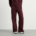 Nike Women's Phoenix Fleece Wide Sweat Pant in Burgundy/Sail