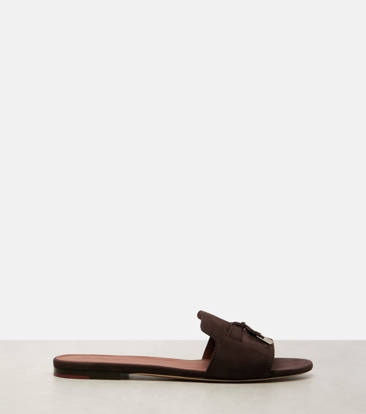 Loro Piana Summer Charms suede slides