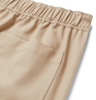 AMI - Wide-Leg Cotton-Twill Bermuda Shorts - Neutrals