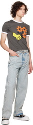 Cormio Gray Mazzolino Fiori T-Shirt