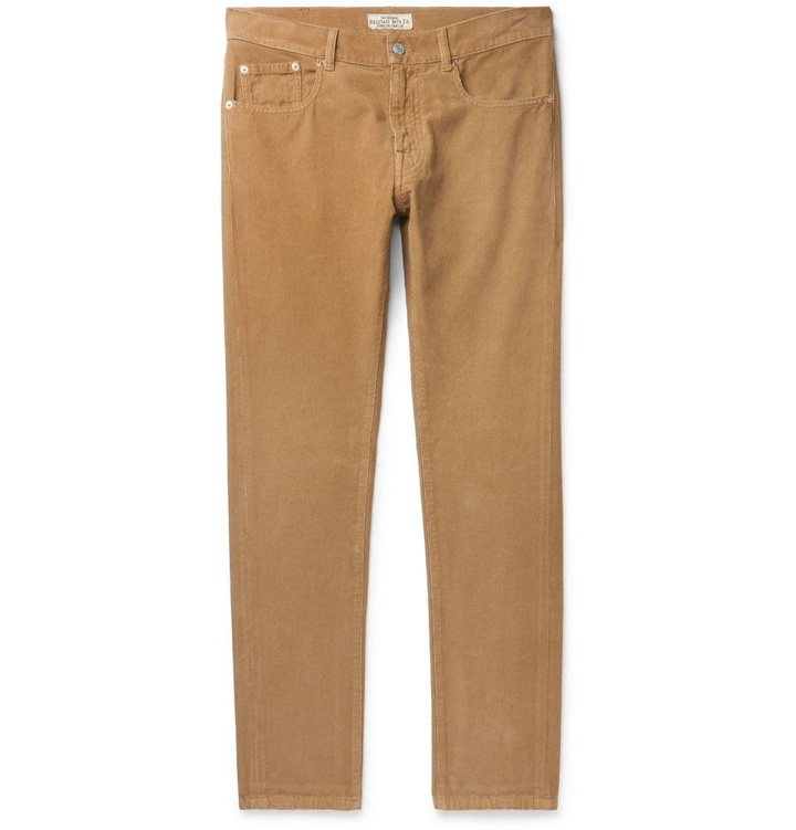 Photo: Belstaff - Longton Slim-Fit Cotton-Corduroy Trousers - Camel