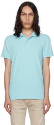 TOM FORD Blue Embroidered Polo