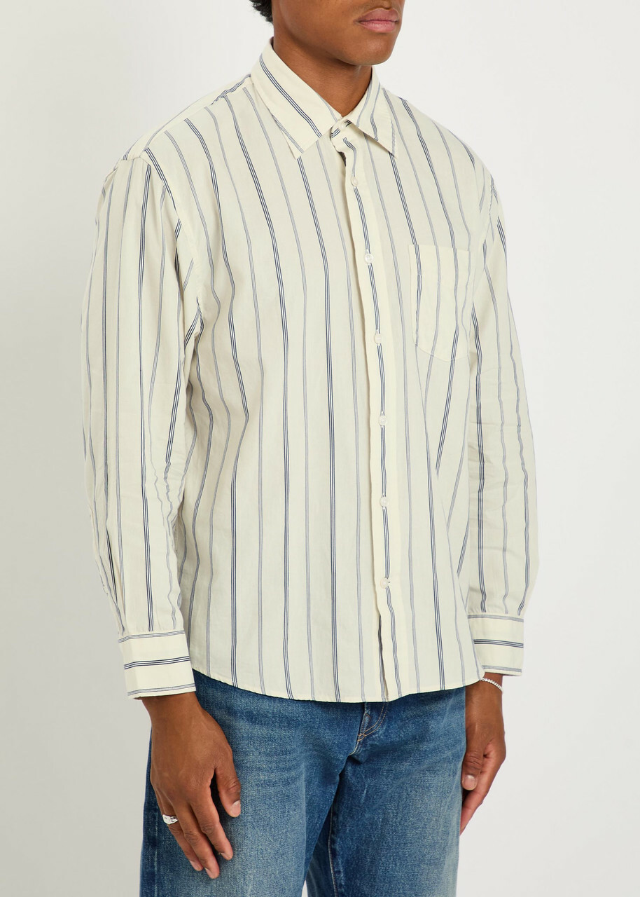 Gant Striped Cotton-poplin Shirt White