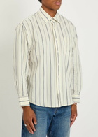 Gant Striped Cotton-poplin Shirt White