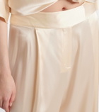 The Sei Silk satin straight pants