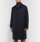 Caruso - Wool-Twill Overcoat - Blue
