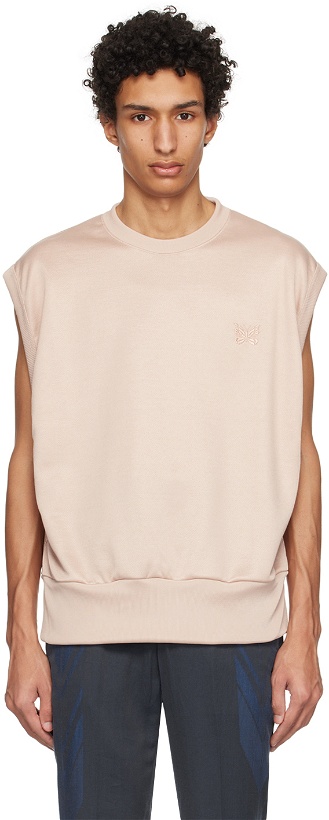 Photo: NEEDLES Beige Embroidered Tank Top