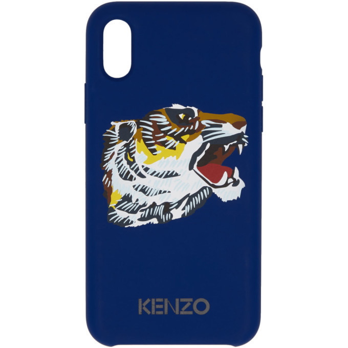 Photo: Kenzo Blue Tiger Head iPhone X Case