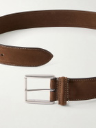 Anderson's - 3cm Suede Leather Belt - Brown
