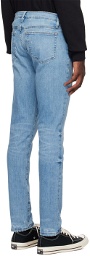 FRAME Blue 'L'Homme Skinny Degradable' Jeans