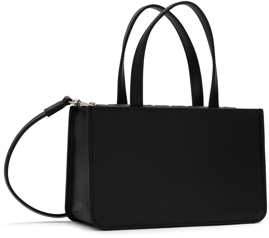Puppets and Puppets Black Small Rose Bag