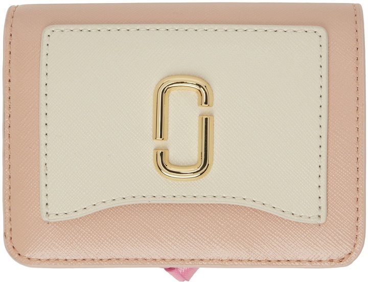 Photo: Marc Jacobs Pink & Off-White 'The Utility Snapshot Mini Compact' Wallet