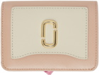 Marc Jacobs Pink & Off-White 'The Utility Snapshot Mini Compact' Wallet