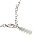 Saint Laurent Men's Rectangular Short Chain Necklace in Silver