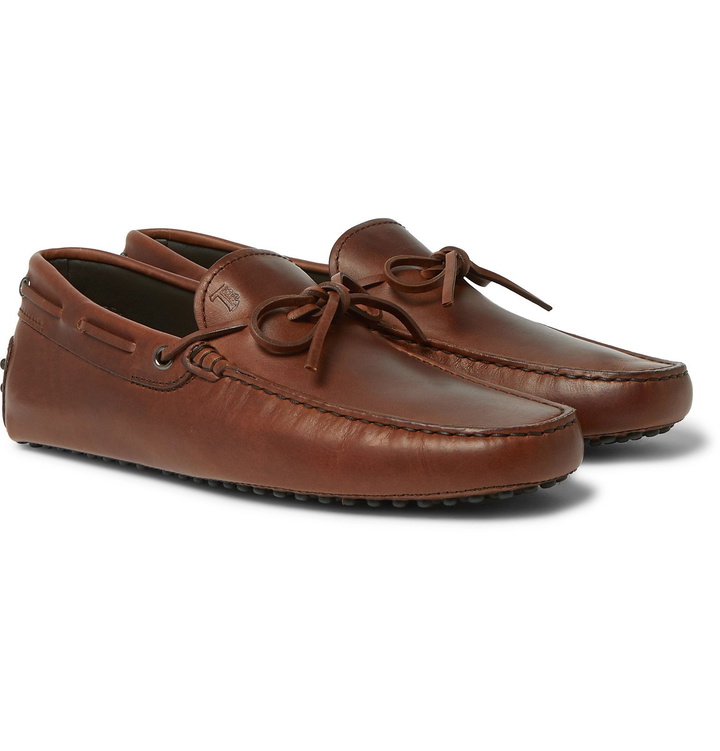 Photo: Tod's - Leather Driving Shoes - Brown