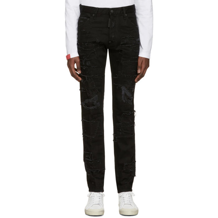 Photo: Dsquared2 Black Slash Cool Guy Jeans