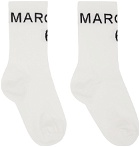 MM6 Maison Margiela White Logo Socks