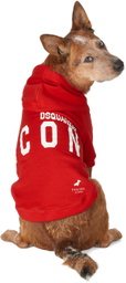 Dsquared2 Red Poldo Dog Couture Edition Icon Ottawa Hoodie