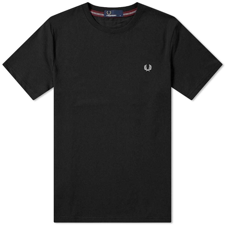 Photo: Fred Perry New Classic Crew Neck Tee Black