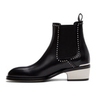 Alexander McQueen Black Leather Chelsea Boots