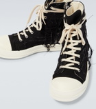DRKSHDW by Rick Owens - Distressed denim sneakers
