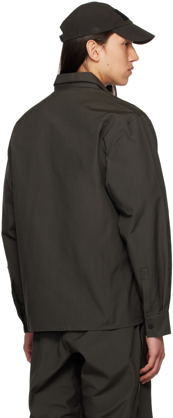 GR10K Brown Press-Stud Shirt
