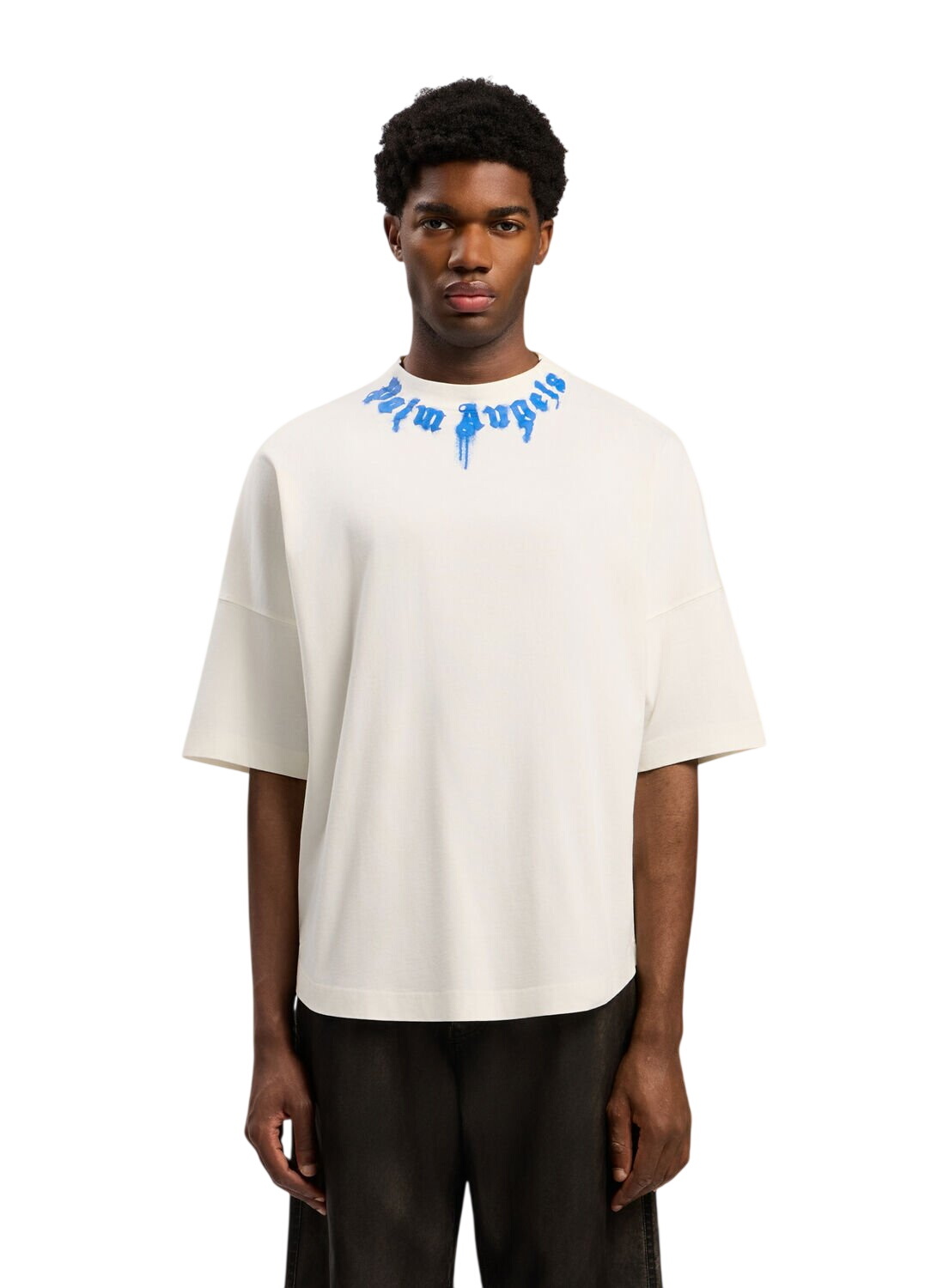 Palm Angels Black Oversized Desert Skull T-Shirt Palm Angels